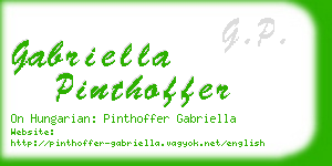 gabriella pinthoffer business card